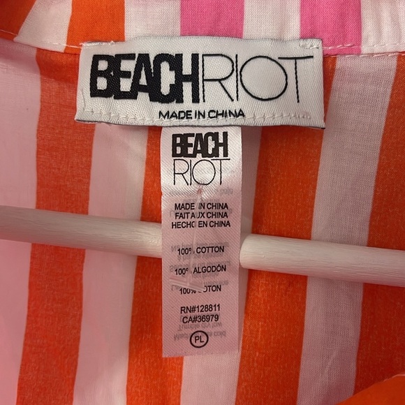 Beach Riot Alexa Striped Long Sleeve Swimsuit Coverup - Picture 4 of 4